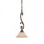 FE-SONOMAVALLEY-P Sonoma Valley 1 Light Mini Pendant Aged Tortoise Shell