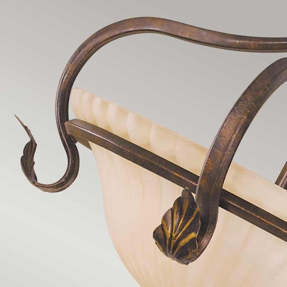 FE-SONOMAVALLEY-SF Sonoma Valley 3 Light Semi-Flush Aged Tortoise Shell