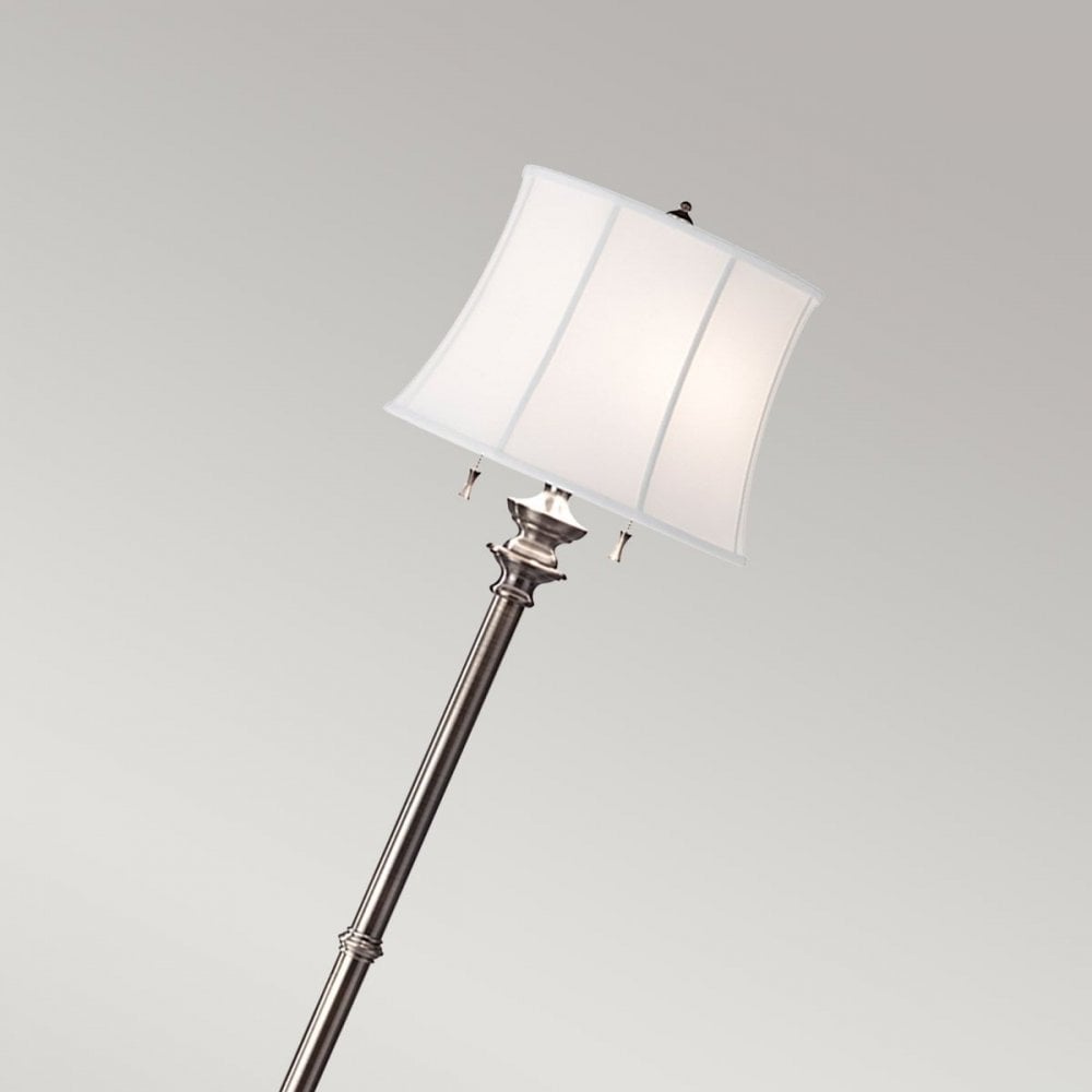 FE-STATEROOM-FL-AN Stateroom 2 Light Floor Lamp - Antique Nickel