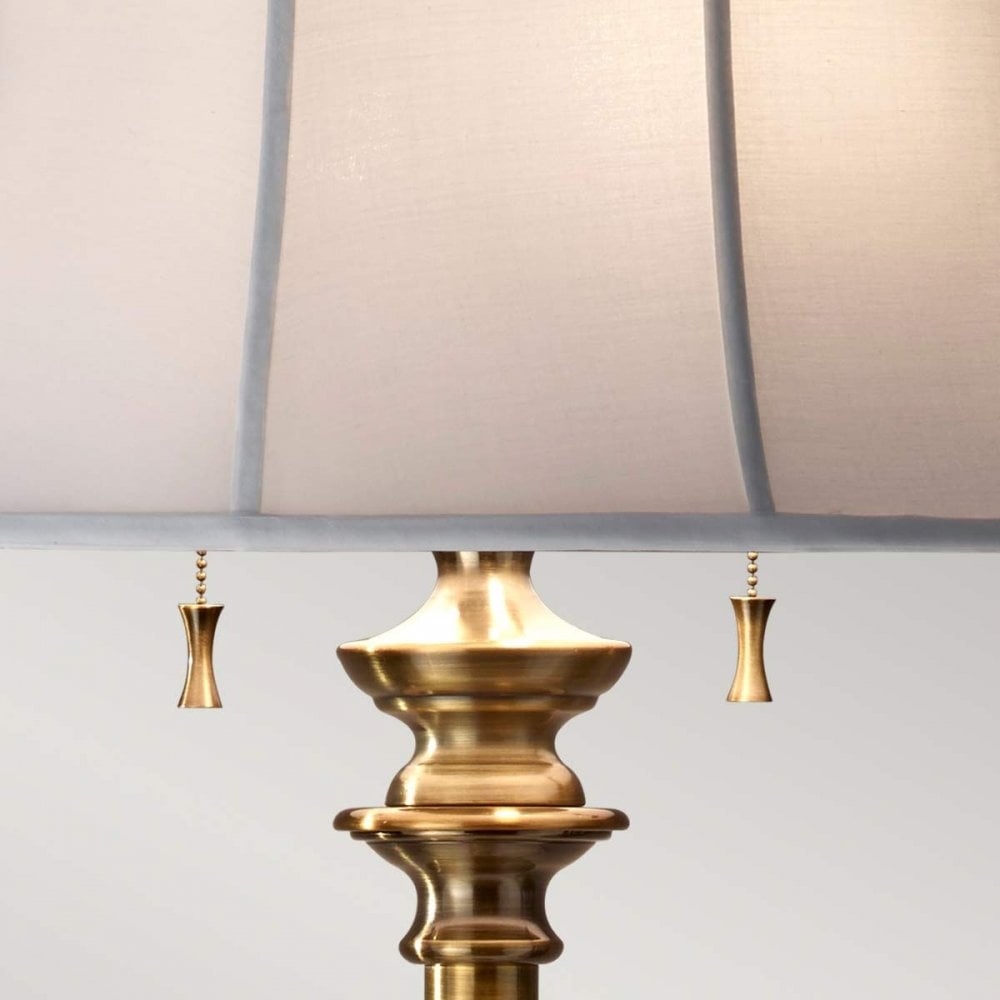 FE-STATEROOM-FL-BB Stateroom 2 Light Floor Lamp - Bali Brass
