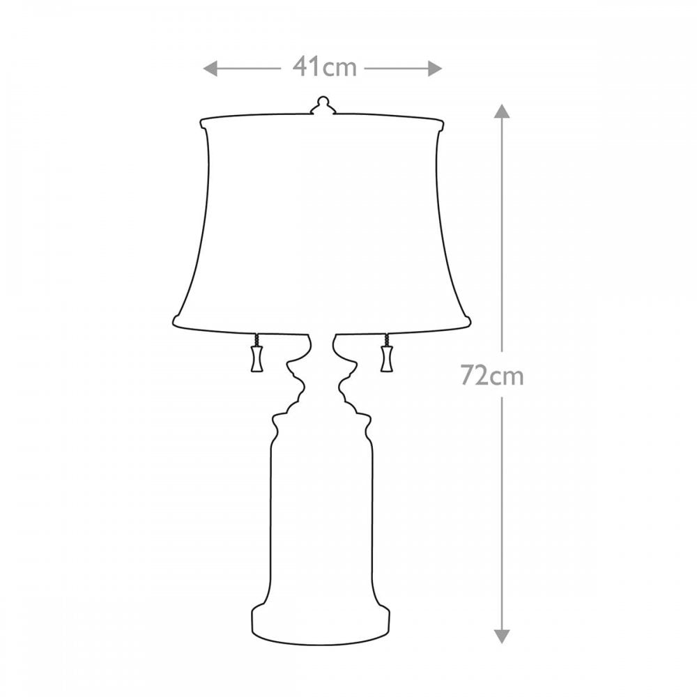 FE-STATEROOM-TL-BB Stateroom 2 Light Table Lamp - Bali Brass