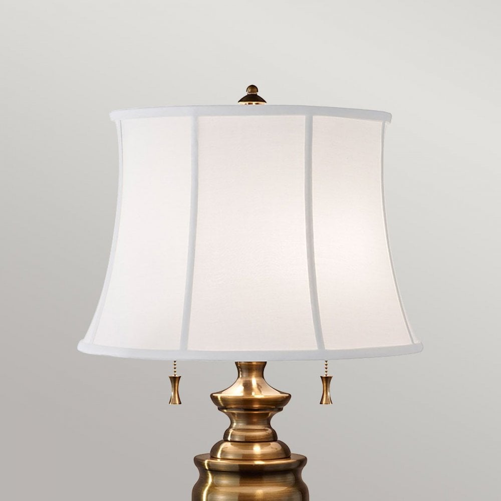 FE-STATEROOM-TL-BB Stateroom 2 Light Table Lamp - Bali Brass