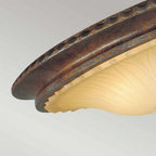 FE-STIRLING-CASTLE-F Stirling Castle 2 Light Flush British Bronze