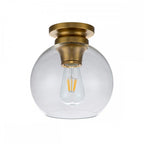 FE-TABBY-F-BB Tabby 1 Light Flush Light Burnished Brass