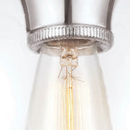 FE-TABBY-F-PN Tabby 1 Light Flush Light Polished Nickel