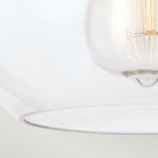 FE-TABBY-F-PN Tabby 1 Light Flush Light Polished Nickel