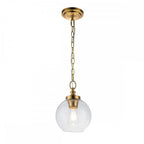 FE-TABBY-P-S-BB Tabby 1 Light Mini Pendant Burnished Brass