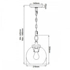 FE-TABBY-P-S-BB Tabby 1 Light Mini Pendant Burnished Brass