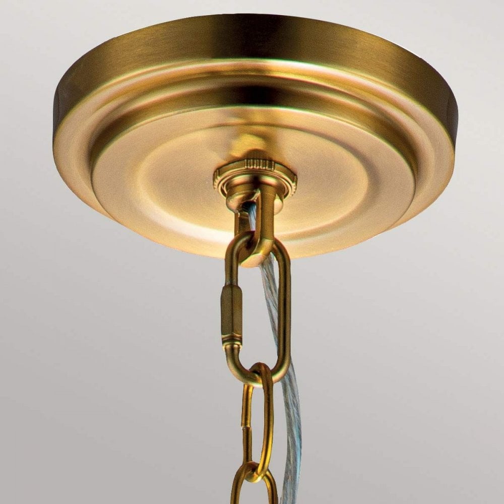 FE-TABBY-P-S-BB Tabby 1 Light Mini Pendant Burnished Brass