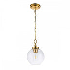 FE-TABBY-P-S-BB Tabby 1 Light Mini Pendant Burnished Brass