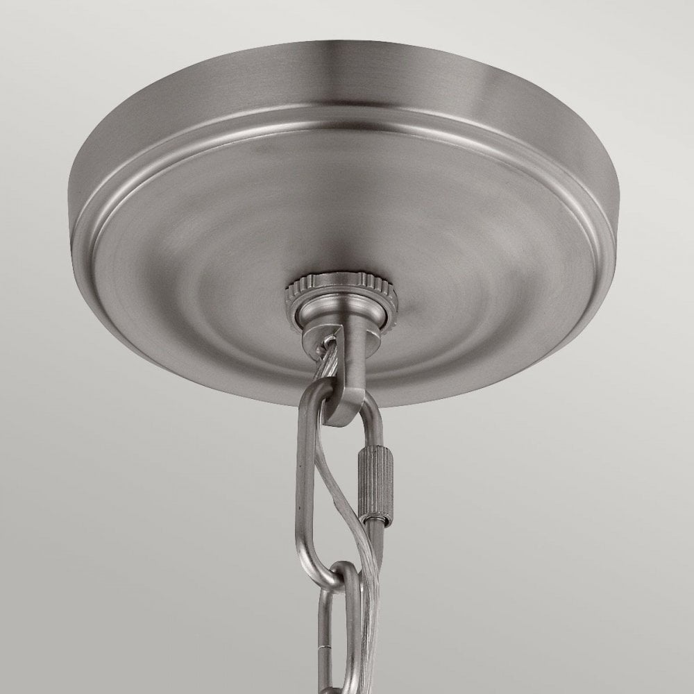 FE-VINTNER3 Vintner 3 Light Chandelier Satin Nickel