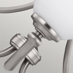 FE-VINTNER3 Vintner 3 Light Chandelier Satin Nickel