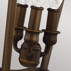 FE-YARMOUTH-3P Yarmouth 3 Light Pendant Painted Aged Brass