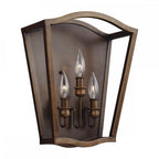 FE-YARMOUTH-3W Yarmouth 3 Light Wall Light Painted Aged Brass