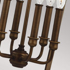 FE-YARMOUTH-6P Yarmouth 6 Light Pendant Painted Aged Brass