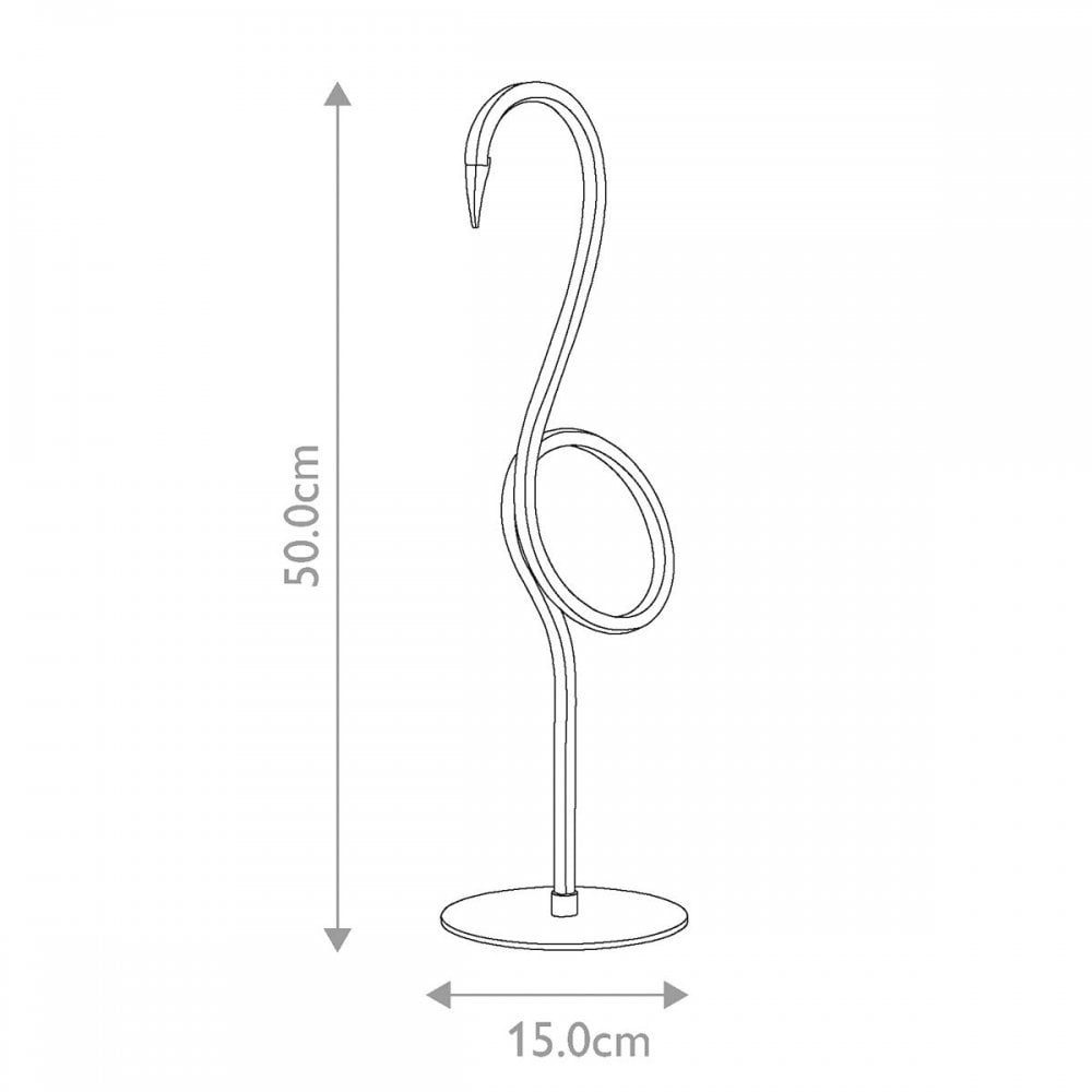 FLAMINGO-TL-BLK Flamingo LED Table Lamp - Black