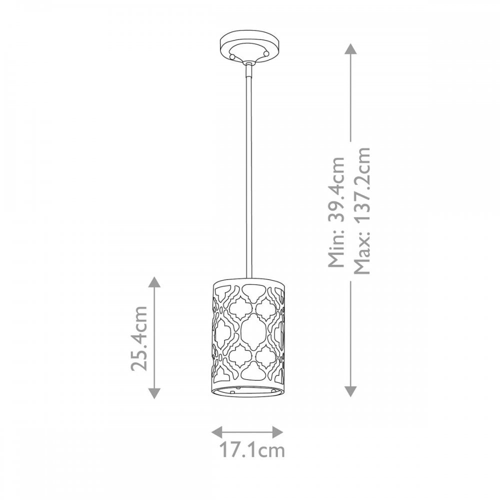 GN-ARABELLA-MP Arabella 1 Light Duo-Mount Mini Pendant Distressed Gold, Ivory Shade