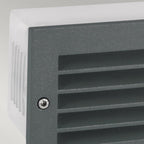G-STAD-LVD-LED-G Grimstad LED Recessed Louvre Wall Light Graphite