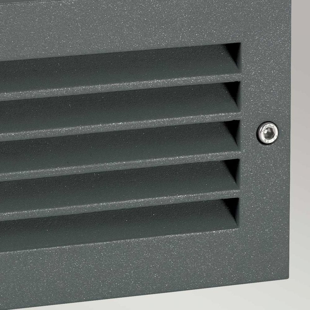 G-STAD-LVD-LED-G Grimstad LED Recessed Louvre Wall Light Graphite