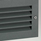 G-STAD-LVD-LED-G Grimstad LED Recessed Louvre Wall Light Graphite