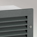 G-STAD-LVD-LED-G Grimstad LED Recessed Louvre Wall Light Graphite