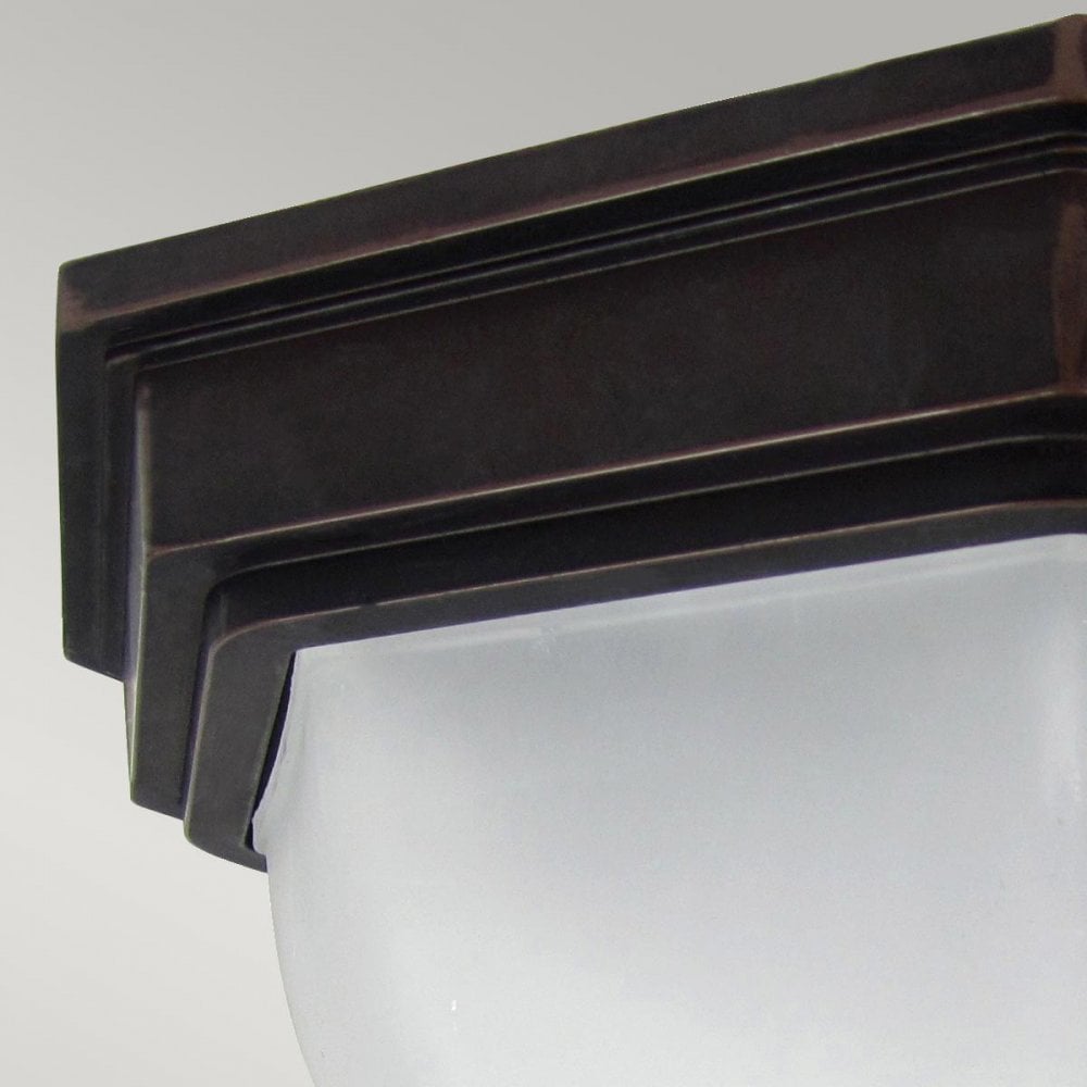 GZH-FF12 Fairford 1 Light Flush Lantern Old Bronze