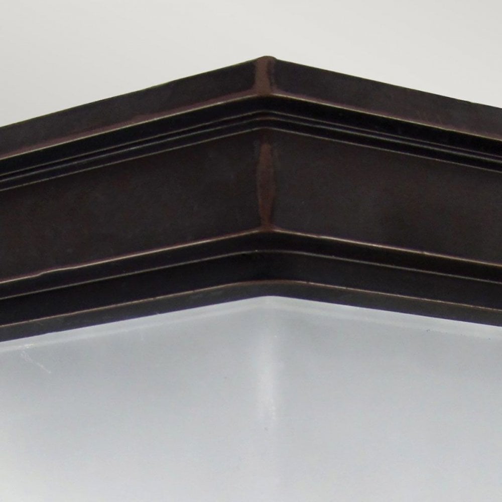 GZH-FF12 Fairford 1 Light Flush Lantern Old Bronze
