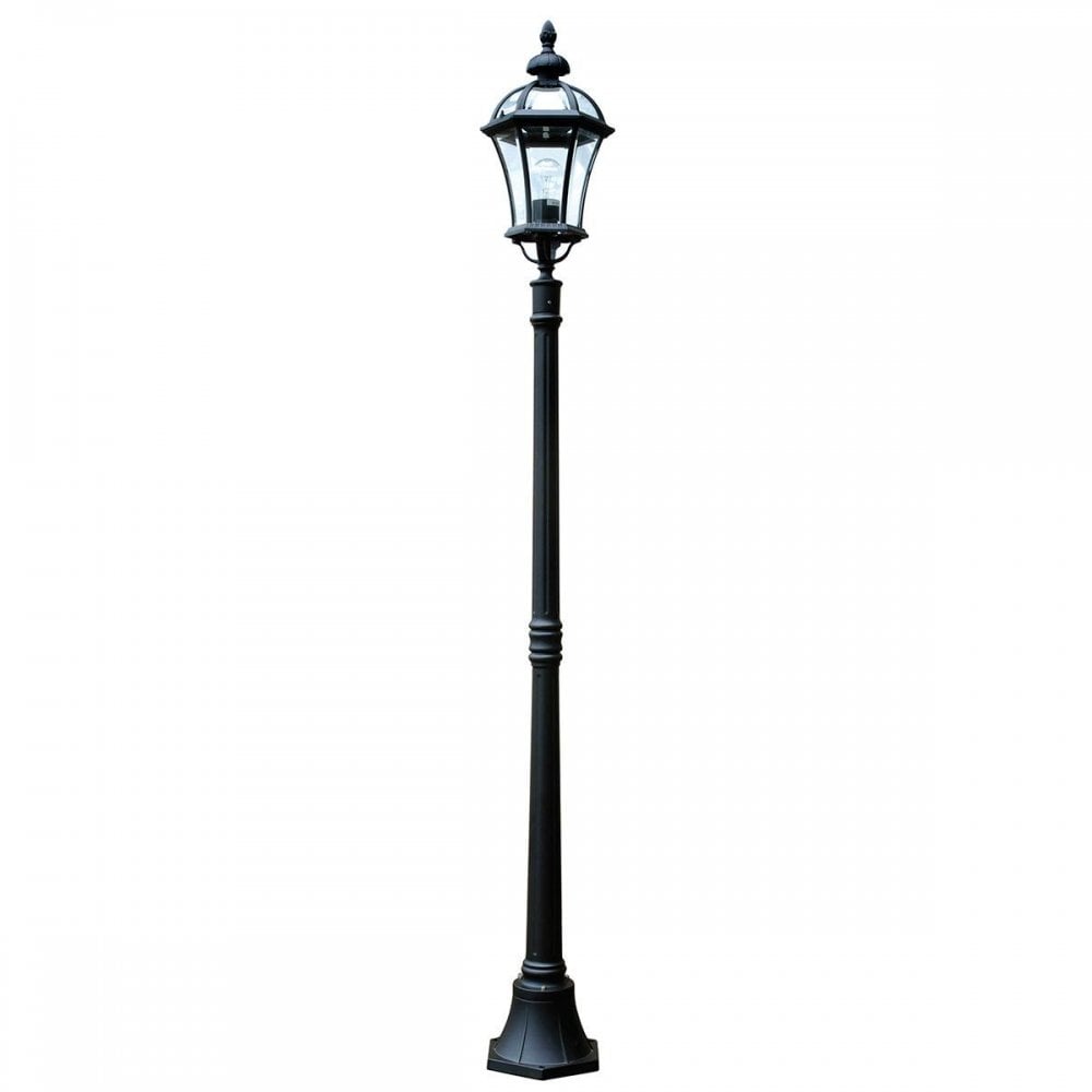 GZH-LB5 Ledbury 1 Light Lamp Post Black