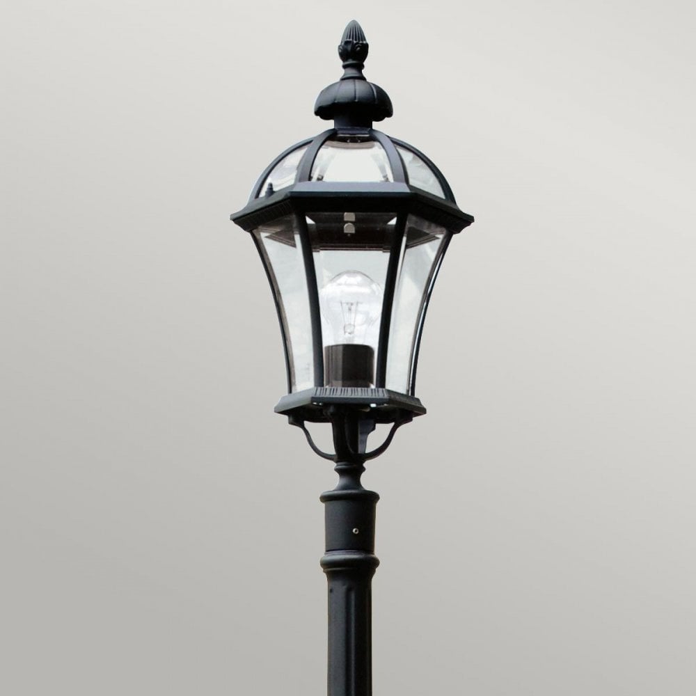 GZH-LB5 Ledbury 1 Light Lamp Post Black
