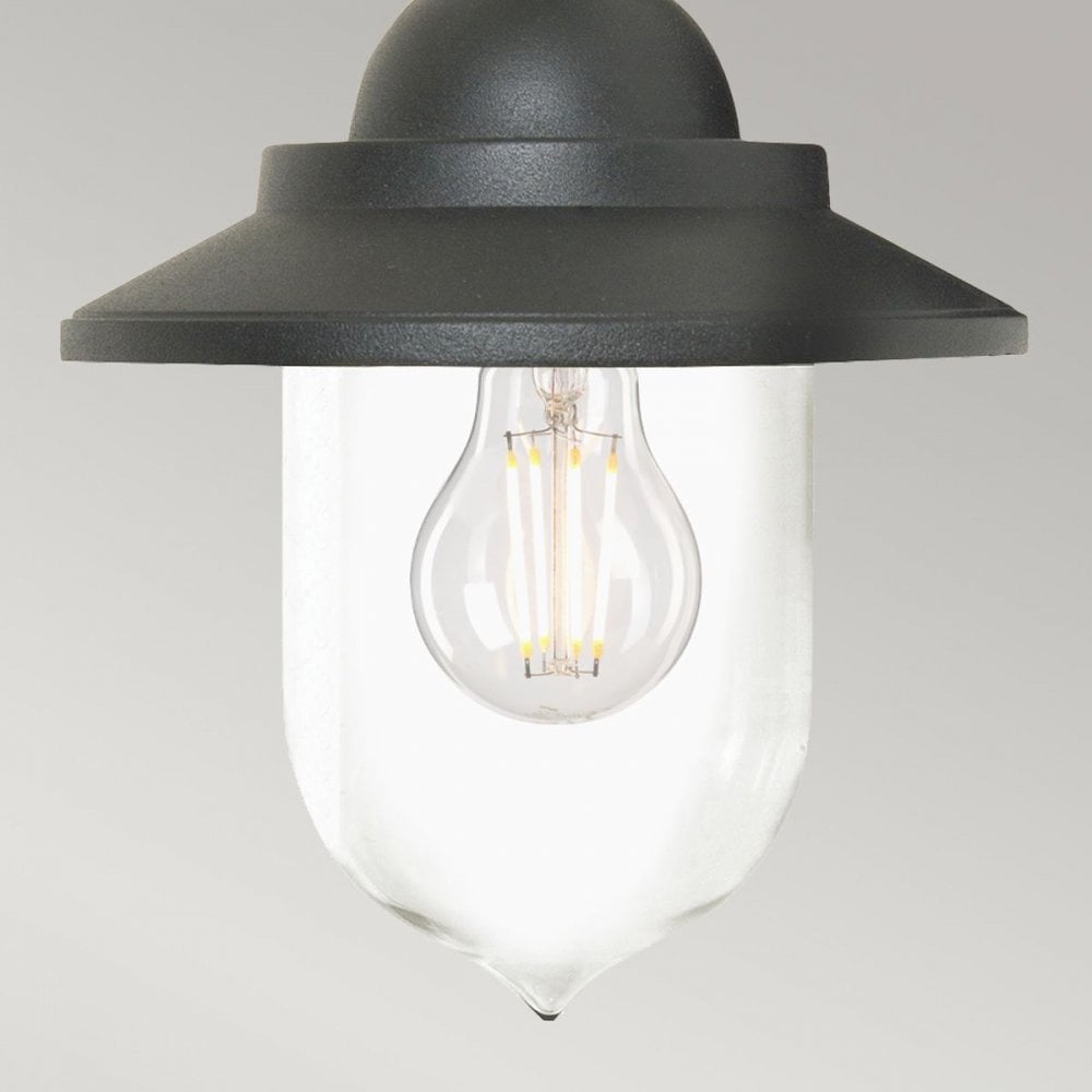 GZH-SDN8 Sandown 1 Light Chain Lantern Black