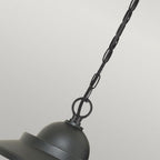 GZH-SDN8 Sandown 1 Light Chain Lantern Black
