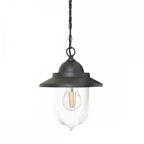 GZH-SDN8 Sandown 1 Light Chain Lantern Black