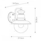 GZH-SHIP2 Shipston 1 Light Wall Lantern Black