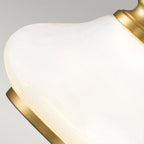 HK-AINSLEY1-BATH-BB Ainsley 1 Light Wall Light Brushed Brass