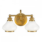 HK-AINSLEY2-BATH-BB Ainsley 2 Light Wall Light Brushed Brass