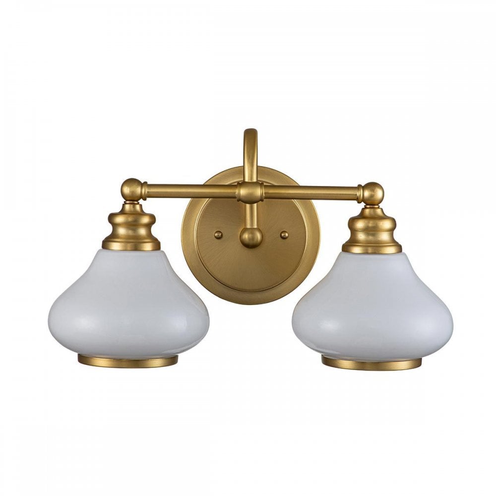 HK-AINSLEY2-BATH-BB Ainsley 2 Light Wall Light Brushed Brass