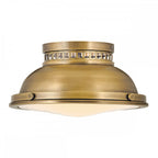 HK-AMELIA-F-M-HB Amelia 2lt Flush Light Heritage Brass