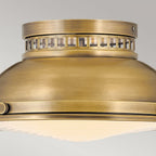 HK-AMELIA-F-M-HB Amelia 2lt Flush Light Heritage Brass
