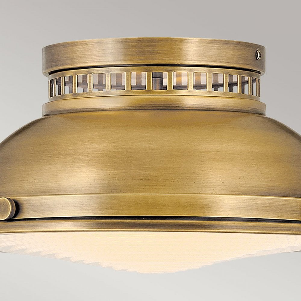 HK-AMELIA-F-M-HB Amelia 2lt Flush Light Heritage Brass