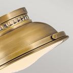 HK-AMELIA-F-M-HB Amelia 2lt Flush Light Heritage Brass