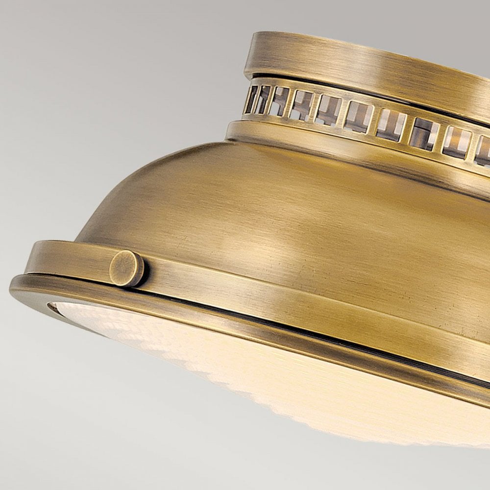 HK-AMELIA-F-M-HB Amelia 2lt Flush Light Heritage Brass
