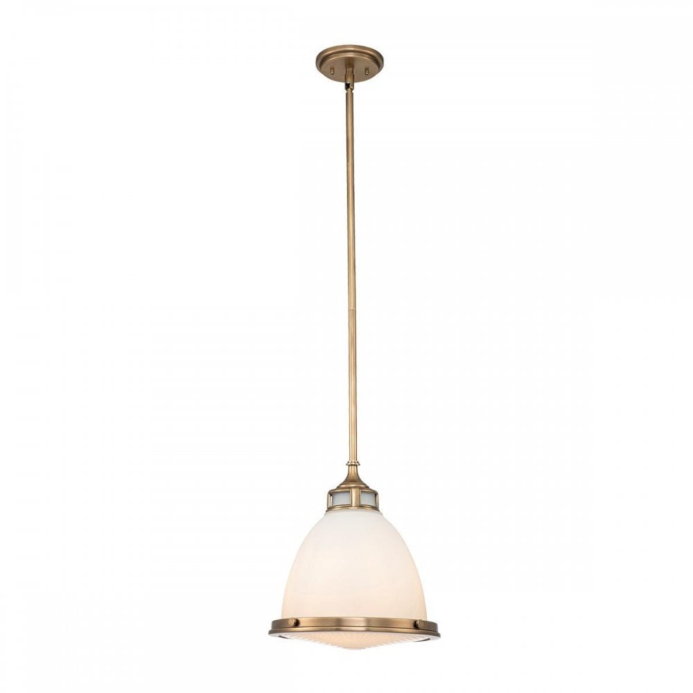 HK-AMELIA-P-M-HB Amelia 1 Light Medium Pendant Heritage Brass