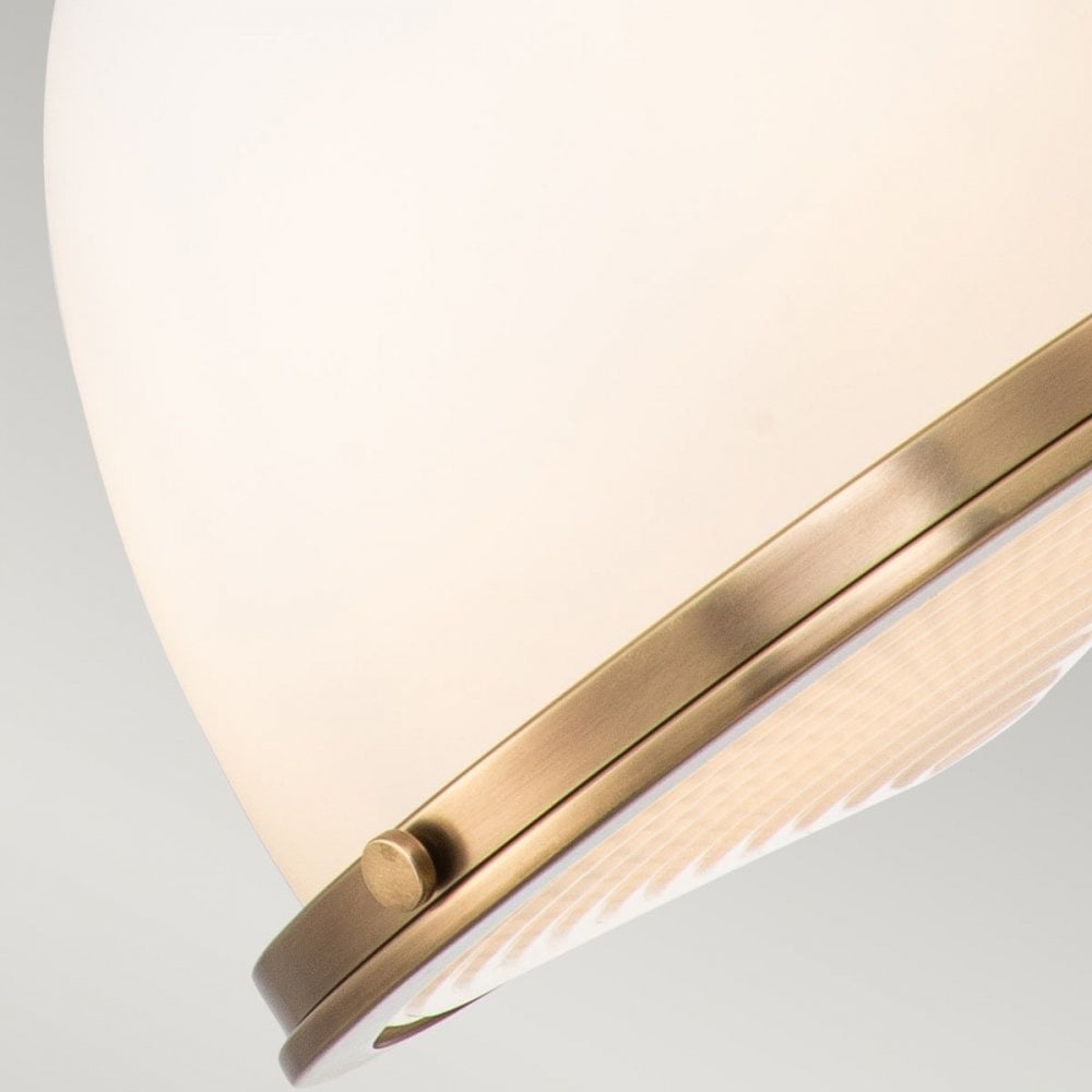 HK-AMELIA-P-M-HB Amelia 1 Light Medium Pendant Heritage Brass