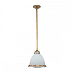 HK-AMELIA-P-M-HB Amelia 1 Light Medium Pendant Heritage Brass