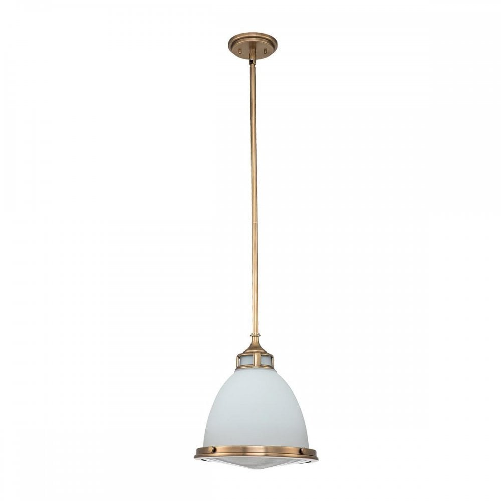 HK-AMELIA-P-M-HB Amelia 1 Light Medium Pendant Heritage Brass