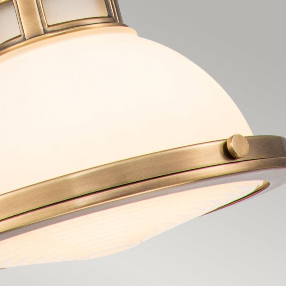 HK-AMELIA-P-S-HB Amelia 1 Light Mini Pendant Heritage Brass