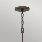 HK-ASTRID-5P Astrid 5 Light Pendant Chandelier Matte Bronze and Deluxe Gold