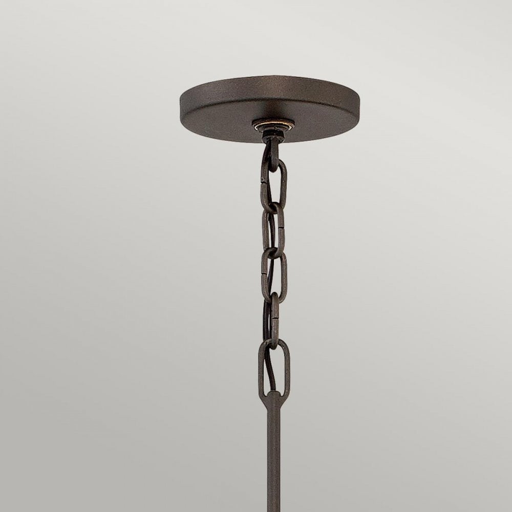 HK-ASTRID-5P Astrid 5 Light Pendant Chandelier Matte Bronze and Deluxe Gold