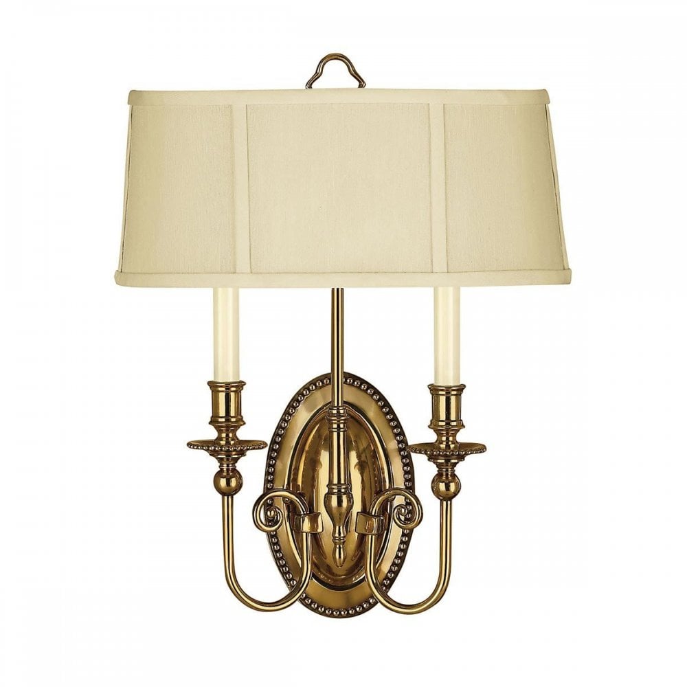 HK-CAMBRIDGE2-B Cambridge 2 Light Wall Light Burnished Brass