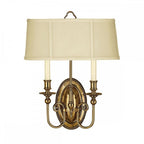 HK-CAMBRIDGE2-B Cambridge 2 Light Wall Light Burnished Brass